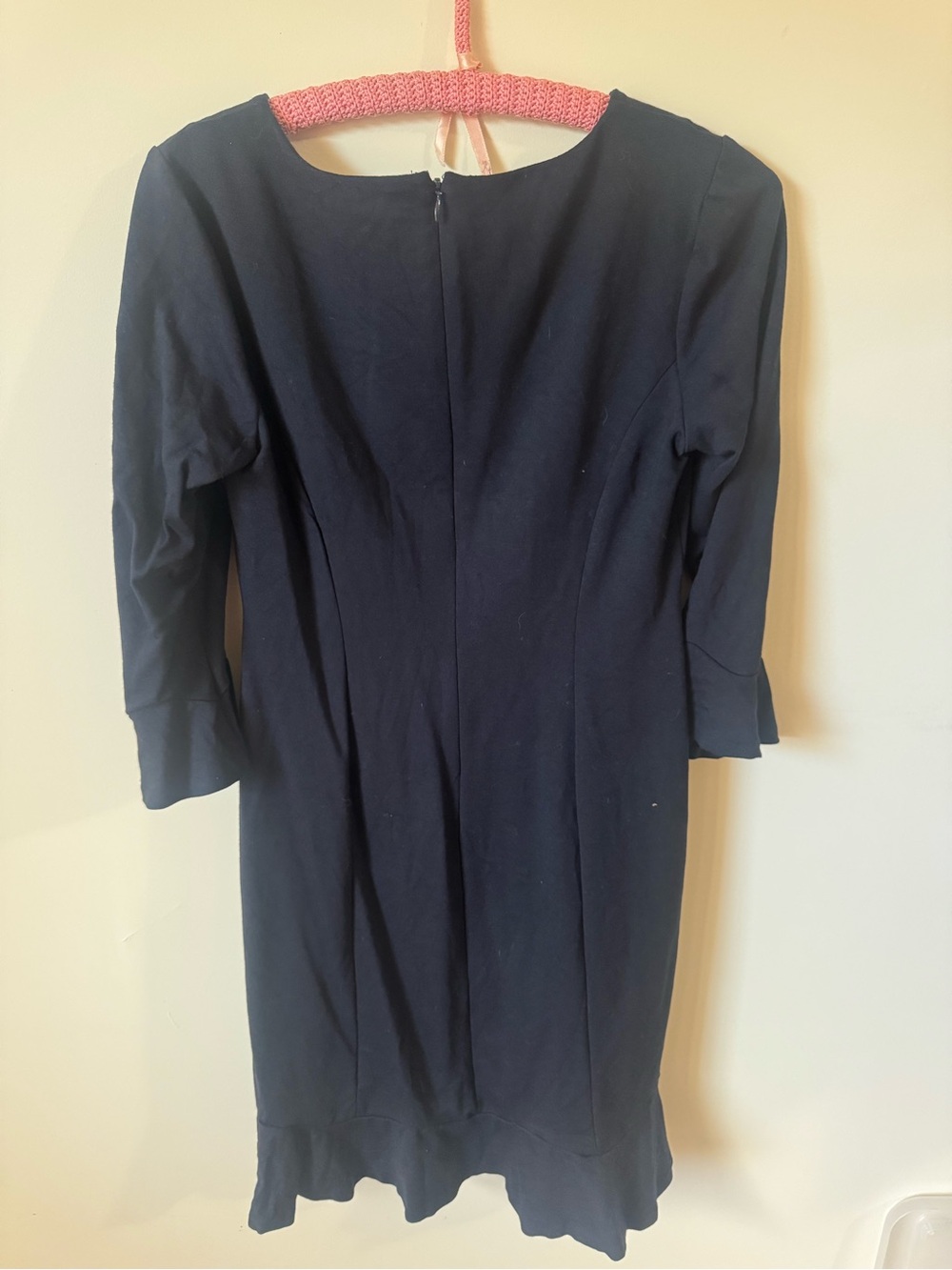Talbots Navy Long Sleeve Sheath Dress